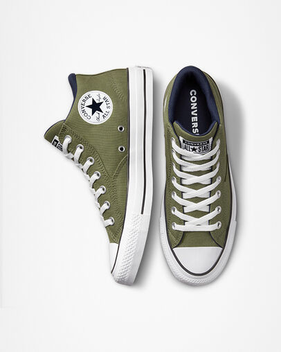 Chuck Taylor All Star Malden Street Utility/Obsidian/White, Top and Side View
