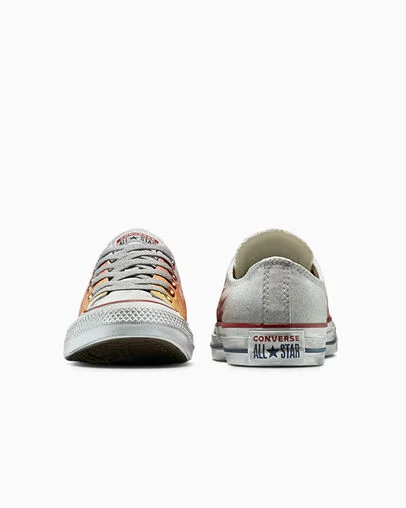 Chuck Taylor All Star Flames Flame Light Grey, Heel View