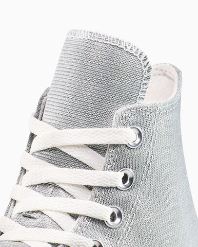 Chuck Taylor All Star Sparkle Barely Grey/Egret/Black, Detail Angle View