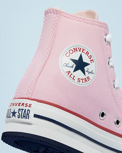 Converse Color EVA Platform Chuck Taylor All Star Pink Glaze/Wei&szlig;/Pink Glaze, Detail Angle View