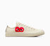 Converse x Comme des Gar&ccedil;ons PLAY Chuck 70 Milk/White/High Risk Red