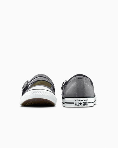 Chuck Taylor All Star Dainty Mary Jane Slip-On Sharkskin/White/Natural Ivory, Heel View