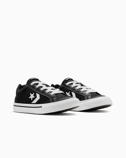 Converse Sport Casual Black/White/Black, Top and Side View