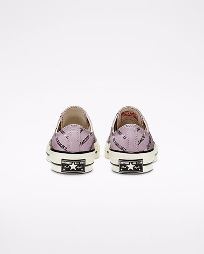 Chuck 70 Love Fearlessly Amethyst Grey/Egret/Black, Heel View