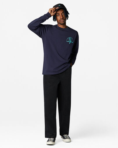 Counter Climate Long Sleeve T-Shirt Obsidian, Full Body View