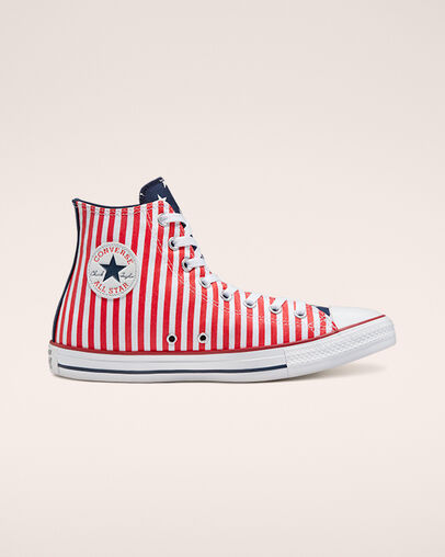 Stars & Stripes Chuck Taylor All Star Wei&szlig;/Midnight Navy/University Red, Outer Side View