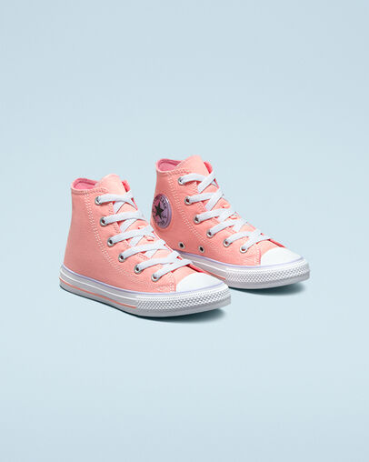 Chuck Taylor All Star Gel Patch Bleached Coral/Pink, Angled View