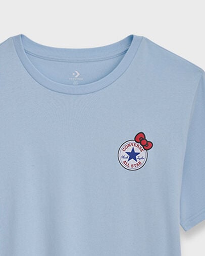 Converse x Hello Kitty And Friends Chuck Taylor Patch T-Shirt Clear Skies, Full Body View