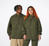 Anorak Court Ready Oversized All-Over Print Caqui cargo agrietado