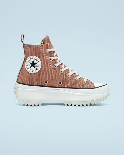 Run Star Hike Platform Tonal Marble Rose Taupe/White/Egret, Outer Side View