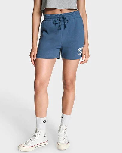 All Star Cropped Shorts Slacker Blue, Front View