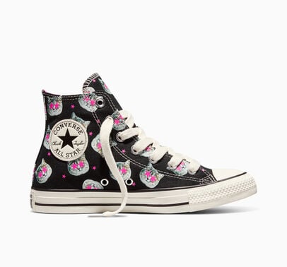 Converse Chuck Taylor All Star Starry-Eyed Cats Black/Shocking Orchid/Egret