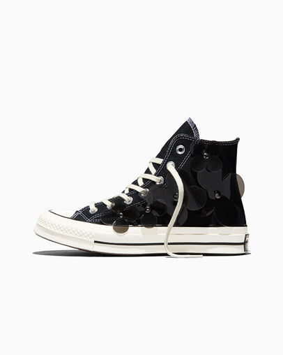 Chuck 70 3-D Flourish Translucent Flowers, Inner Side View