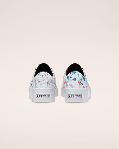 Archive Print Skidgrip CVO Blanc/Vert tennis/Noir, Heel View