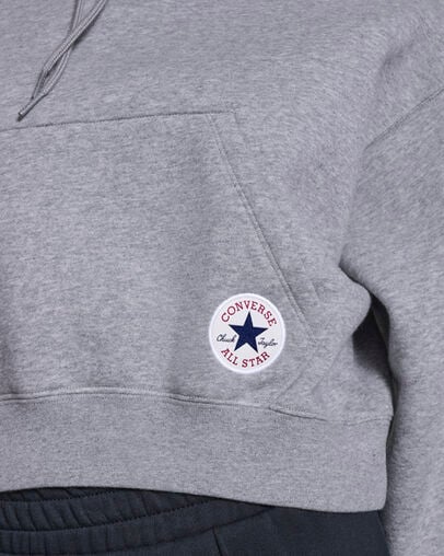 Chuck Taylor All Star Cropped Hoodie Vintage Grey Heather