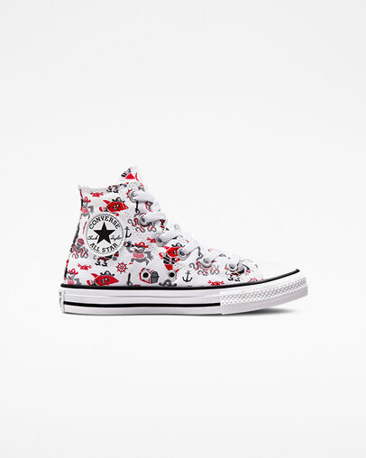 Chuck Taylor All Star Pirates White/University Red/Black, Outer Side View