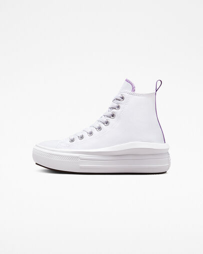 Chuck Taylor All Star Move Platform Blanc/Violet pixel/Blanc, Inner Side View