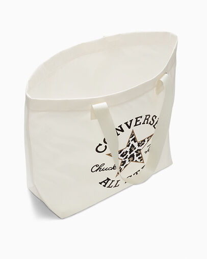 Chuck Taylor Patch Leopard Tote Converse Egret