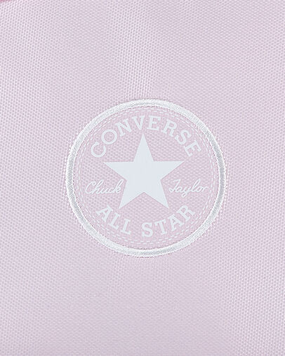 Chuck Taylor Patch Backpack and Pencil Case Set Pink Foam, Back View