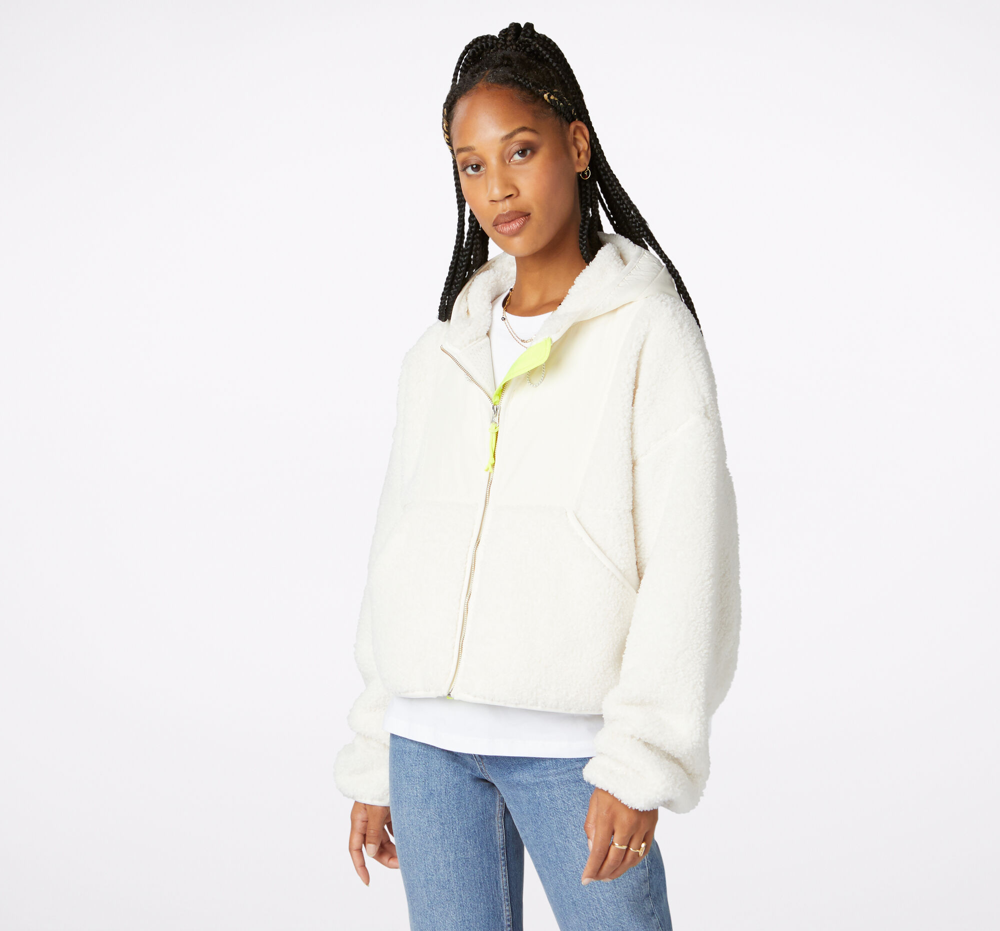 Sherpa Full Zip Hoodie Women's Hoodie 