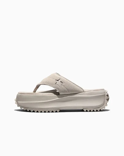 Run Star Sandal Platform Suede Papyrus/Papyrus/Papyrus, Inner Side View