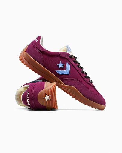 Run Star Trainer Suede Frozen Acai/Gum Honey/Lt Blue, Detail Angle View