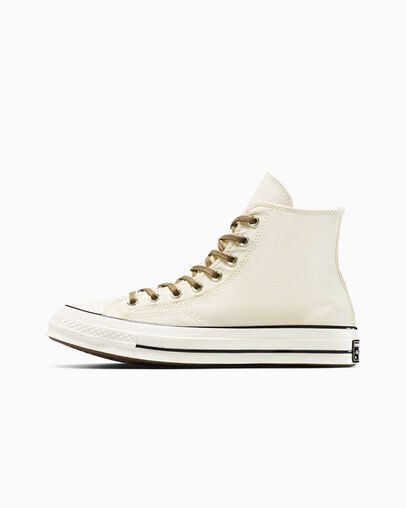 Chuck 70 Houndstooth Lining Egret/Swamp Green/Last Straw, Inner Side View