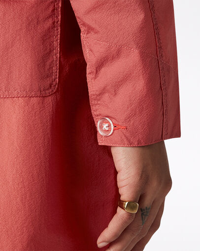 Sheer Chore Mantel Terracotta Pink