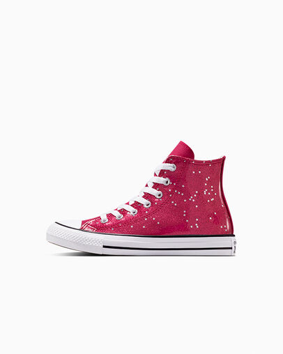 Chuck Taylor All Star Glitter Sporty Berry/White/Egret, Inner Side View