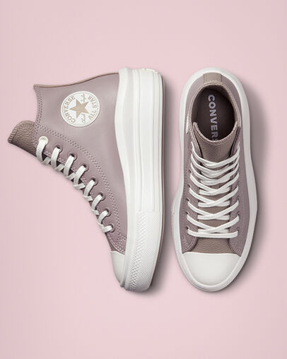 Chuck Taylor All Star Move Future Utility Mauve vapeur/Malt, Top and Side View