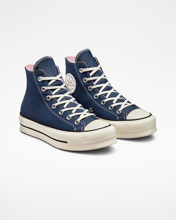 converse azul marino bota