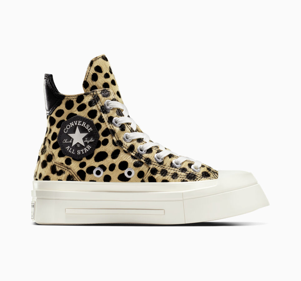 Chuck 70 De Luxe Squared Pony Hair Black/Egret/Black