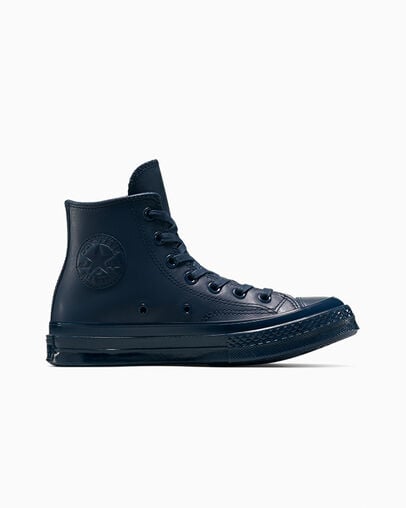 Chuck 70 Leather Obsidian/Black/Obsidian, Outer Side View