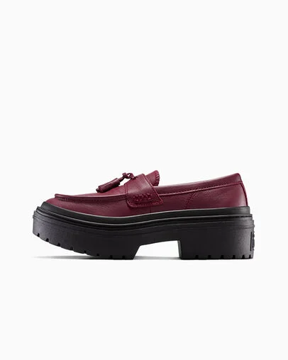 Chuck Taylor All Star Lugged Heel Loafer Platform Leather Deep Bordeaux/Deep Bordeaux, Inner Side View