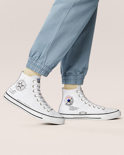 Future Utility Chuck Taylor All Star White/High Risk Red, On Foot Shot 1