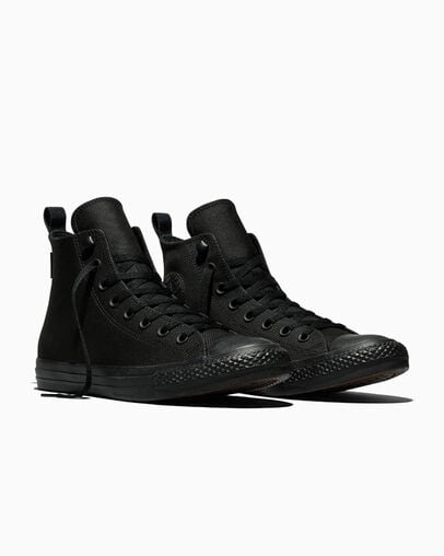 Chuck Taylor All Star TecTuff Black/Black/Black, Top and Side View