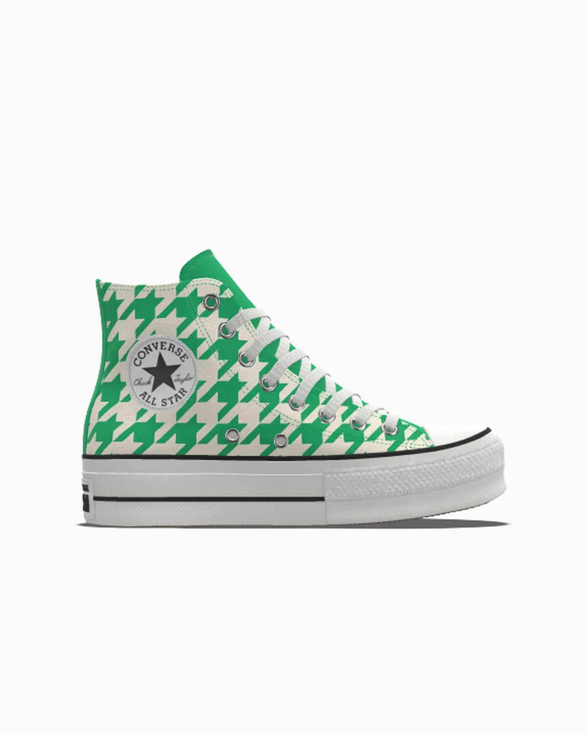 Custom Chuck Taylor All Star Lift Platform By You - 171209CFA24_apexgreen_houndstooth_BP