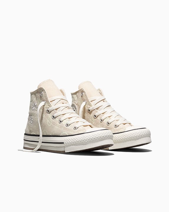 Chuck Taylor All Star EVA Lift Platform Paisley Pop Natural Ivory/Egret/Black