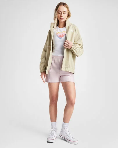 Star Chevron Shorts Summit Pink, Full Body View