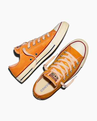 Chuck Taylor All Star Dip Dye Wide Width Gold Palm Dyed, Angled View