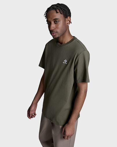 Star Chevron T-Shirt Utility Green, Full Body View