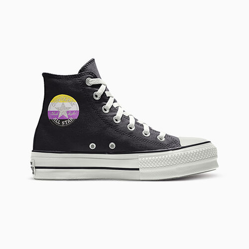 Converse Custom Chuck Taylor All Star Lift Platform Pride By You Black – 169752CSU24_black