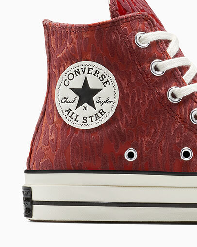 Chuck 70 Satin Leopard Rottin Apple/By The Campfire, Detail Angle View