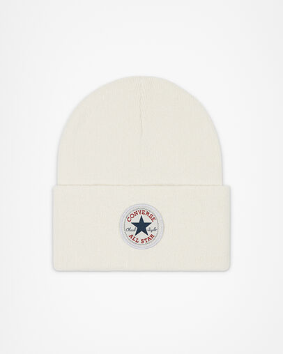 Chuck Taylor All Star Patch Beanie Egret, Front View