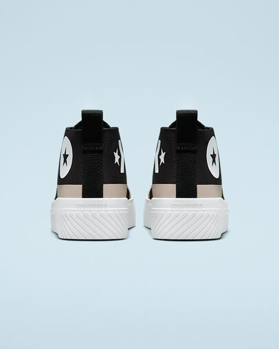 Hybrid Function UNT1TL3D CS Laced Noir/Ficelle/Blanc, Heel View