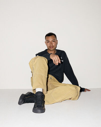 Chuck Taylor All Star Malden Street Black/Total Eclipse, On Foot Shot 1