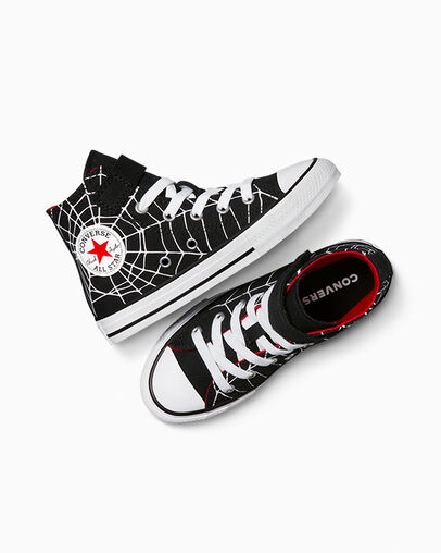 Chuck Taylor All Star Easy-On Spiderweb Black/White/Red, Angled View