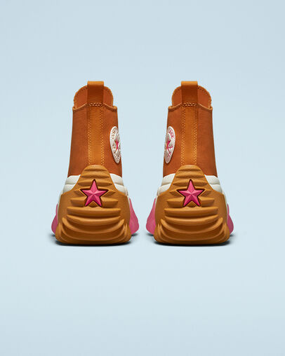 Run Star Motion CX Platform Monarch/Strawberry Jam/Egret, Heel View