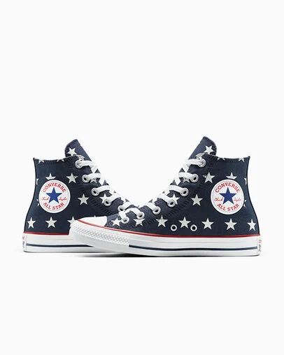 Chuck Taylor All Star Archive Stars Navy/White/Red, Detail Angle View