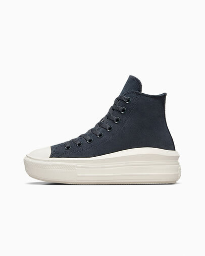 Chuck Taylor All Star Move Platform Colorful Suede Shadow Woods/Egret/Black, Inner Side View